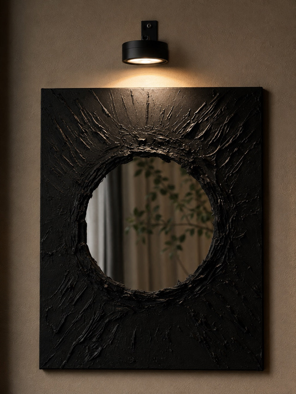 DEPTH — Handmade Texturized Wall Art (Lights included)