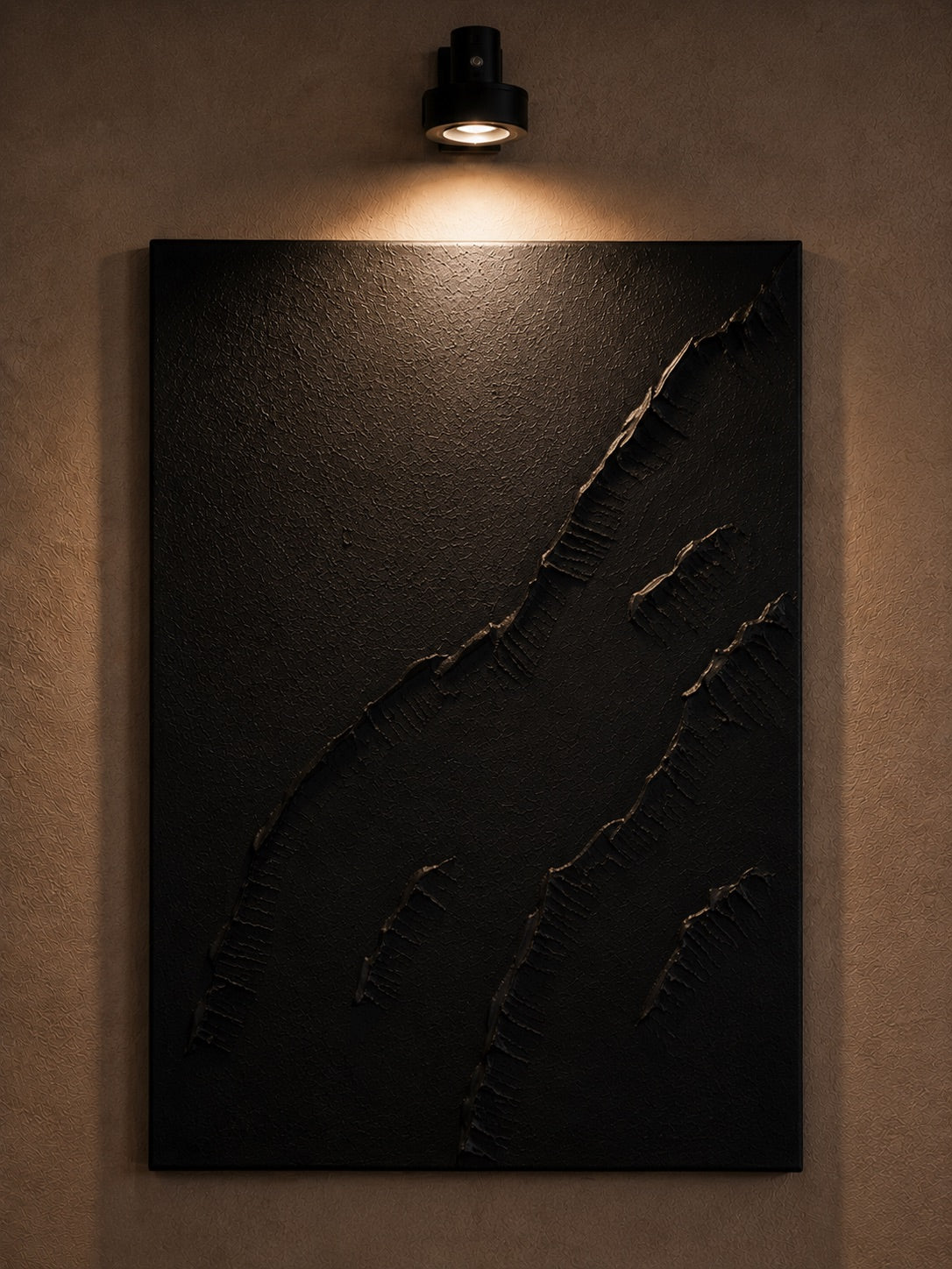 TIDE — Handmade Texturized Wall Art (Lights included)