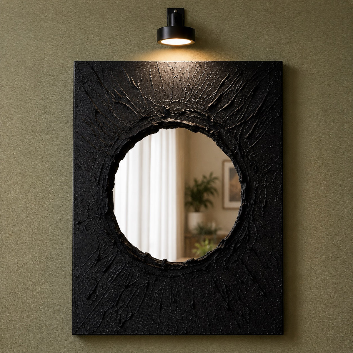 DEPTH — Handmade Texturized Wall Art (Lights included)