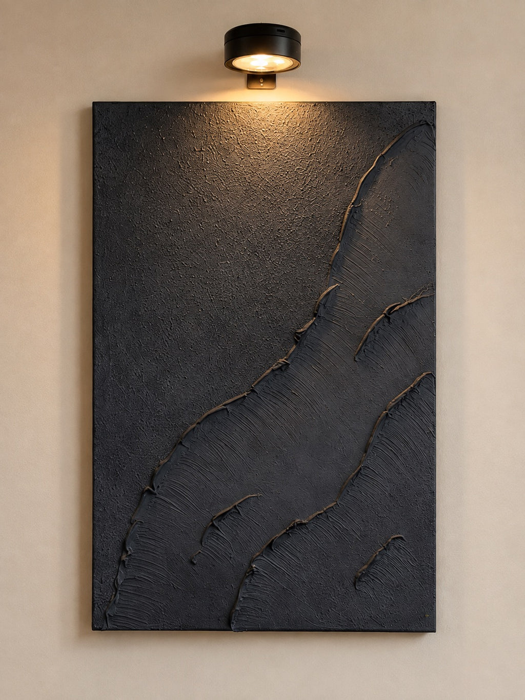 TIDE — Handmade Texturized Wall Art (Lights included)