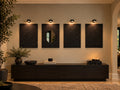 Eternal Tide | Handmade Textured Wall Art Set of 4 | Top LED Lights Included
