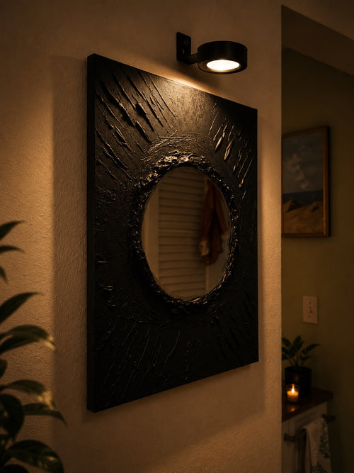 DEPTH — Handmade Texturized Wall Art (Lights included)
